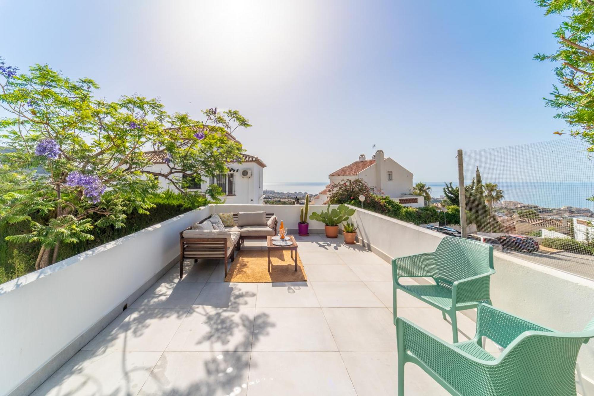 A Terrace With Sea View, 2 Bedrooms Apartment In Benalmadena Luaran gambar
